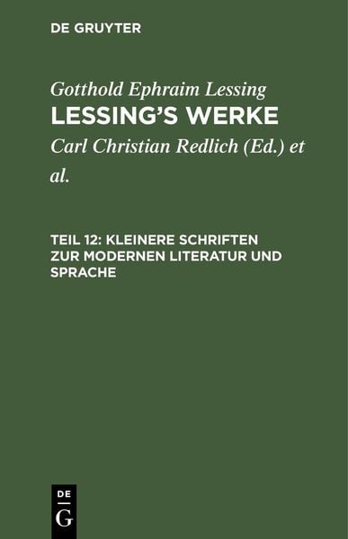 Produktbild: Kleinere Schriften zur modernen Literatur und Sprache