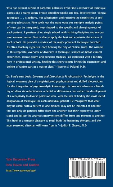Produktbild: Diversity and Direction in Psychoanalytic Technique
