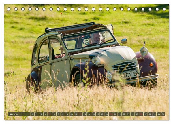 Produktbild: Citro&euml;n 2 CV - Zum Kippen zu schade (Tischkalender 2026 DIN A5 quer), CALVENDO Monatskalender