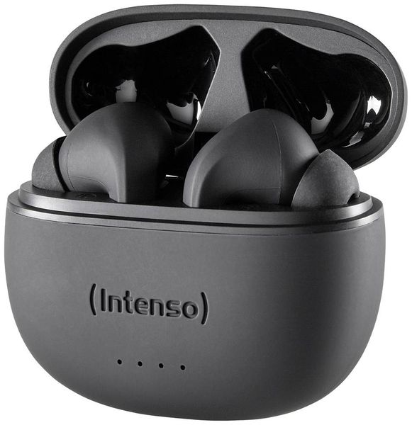 Produktbild: Intenso T300A In Ear Headset Bluetooth® Stereo Schwarz Noise Cancelling Batterieladeanzeige, Headset, Ladecase, Touch-Steuerung