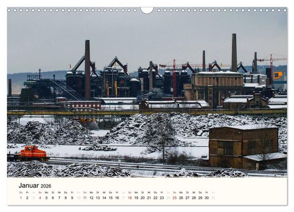 Produktbild: V&ouml;lklingen. Im Schatten des Weltkulturerbes (Wandkalender 2026 DIN A3 quer), CALVENDO Monatskalender