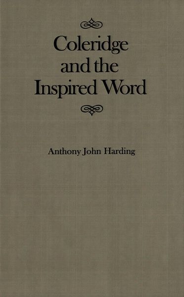 Produktbild: Coleridge and the Inspired Word