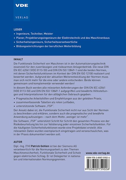 Produktbild: Funktionale Sicherheit von Maschinen &ndash; kompakt