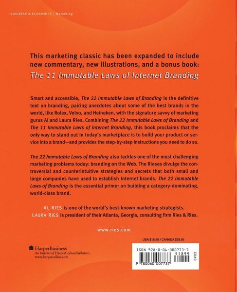 Produktbild: The 22 Immutable Laws of Branding
