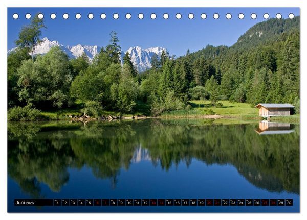 Produktbild: Seen im Werdenfelser Land (Tischkalender 2026 DIN A5 quer), CALVENDO Monatskalender