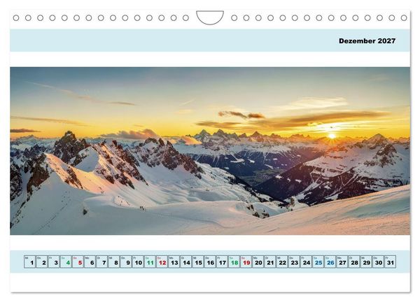 Produktbild: Alpen - Panorama - Mehr Aussicht geht nicht (Wandkalender 2027 DIN A4 quer), CALVENDO Monatskalender