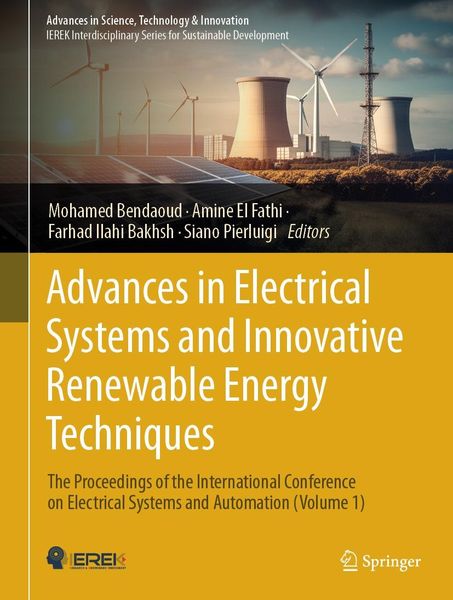 Produktbild: Advances in Electrical Systems and Innovative Renewable Energy Techniques