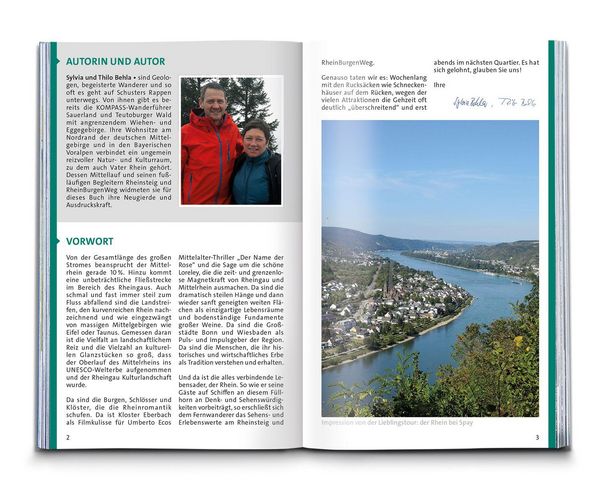 Produktbild: KOMPASS Wanderf&uuml;hrer Rheinsteig RheinBurgenWeg, 34 Etappen mit Extra-Tourenkarte