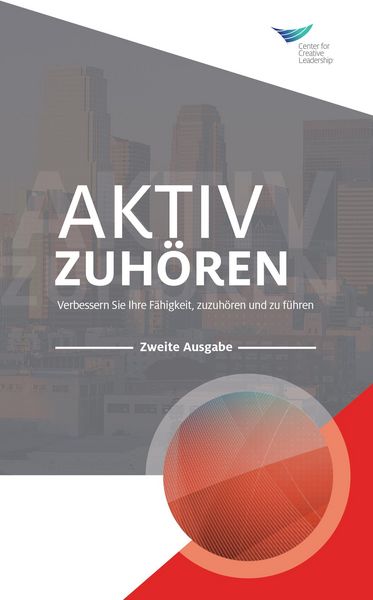 Produktbild: Active Listening: Improve Your Ability to Listen and Lead, Second Edition (German)