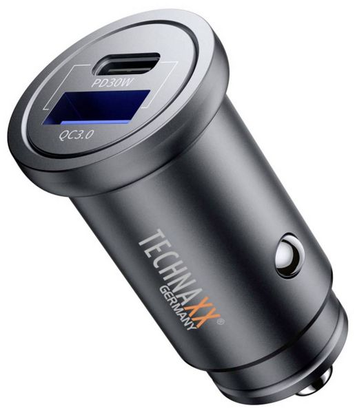 Produktbild: Technaxx Dual KFZ Ladeger&auml;t 30W TX-305 Belastbarkeit Strom max.=3A 12/24V