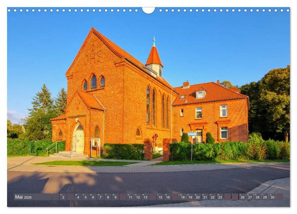 Produktbild: Vinetastadt Barth - Spaziergang durch die historische Stadt (Wandkalender 2026 DIN A3 quer), CALVENDO Monatskalender