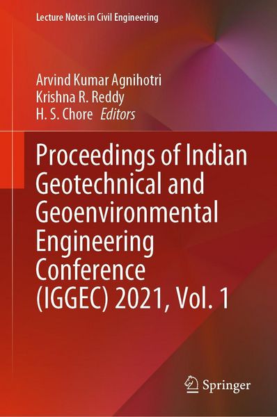 Produktbild: Proceedings of Indian Geotechnical and Geoenvironmental Engineering Conference (IGGEC) 2021, Vol. 1
