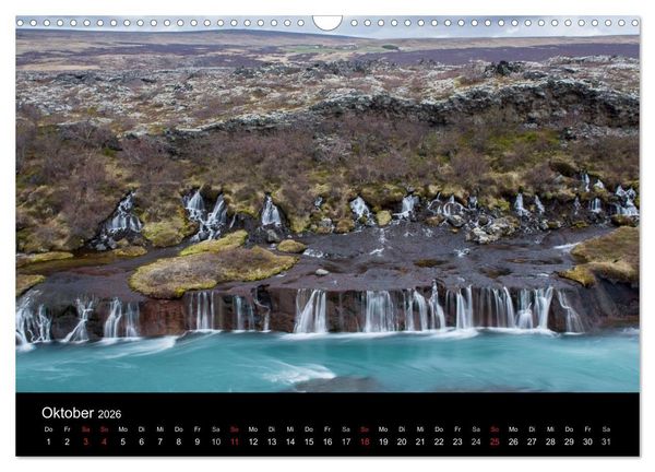 Produktbild: Eindr&uuml;cklich Island 2026 (Wandkalender 2026 DIN A3 quer), CALVENDO Monatskalender