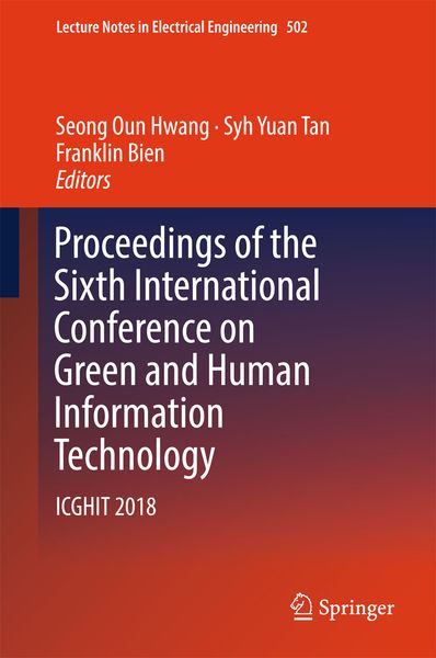 Produktbild: Proceedings of the Sixth International Conference on Green and Human Information Technology