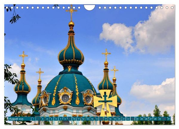 Produktbild: Kiew - Hauptstadt der Ukraine (Wandkalender 2026 DIN A4 quer), CALVENDO Monatskalender