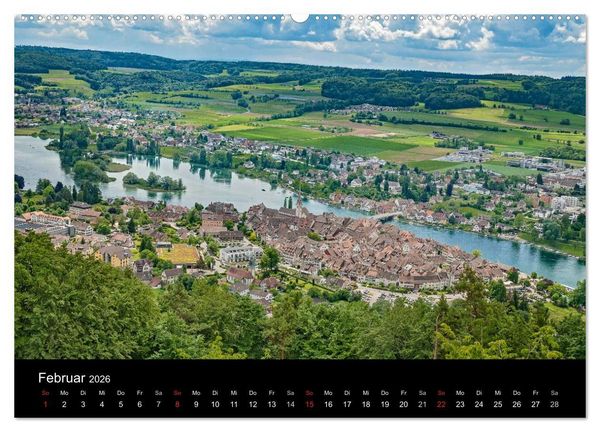 Produktbild: Von Schaffhausen zum S&auml;ntis (Wandkalender 2026 DIN A2 quer), CALVENDO Monatskalender