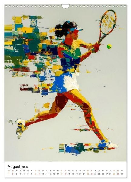 Produktbild: Sport in Farben (Wandkalender 2026 DIN A3 hoch), CALVENDO Monatskalender