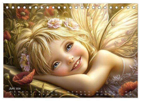 Produktbild: Feenstaub und Kinderlachen (Tischkalender 2026 DIN A5 quer), CALVENDO Monatskalender