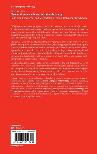 Produktbild: Glances at Renewable and Sustainable Energy