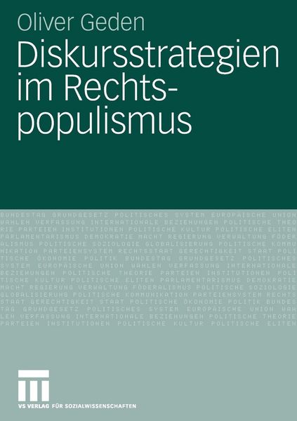 Produktbild: Diskursstrategien im Rechtspopulismus