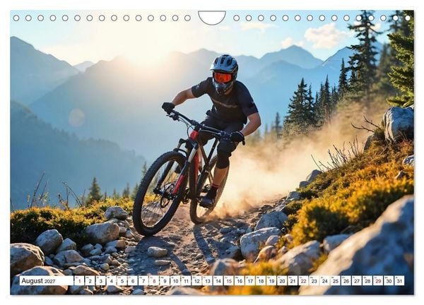 Produktbild: Elemental Ride. Mountainbike-Action durch Schnee, Matsch, Sonne und Laub (Wandkalender 2027 DIN A4 quer), CALVENDO Monatskalender