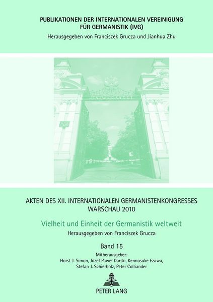 Produktbild: Akten des XII. Internationalen Germanistenkongresses Warschau 2010- Vielheit und Einheit der Germanistik weltweit