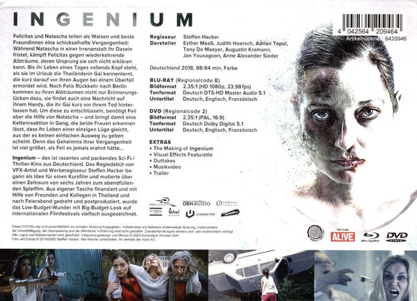 Produktbild: Ingenium - Mediabook - Limited Edition Mediabook (+ DVD)