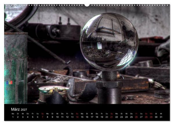 Produktbild: Verlassene Orte - Die Lokomotivwerkstatt (hochwertiger Premium Wandkalender 2027 DIN A2 quer), Kunstdruck in Hochglanz