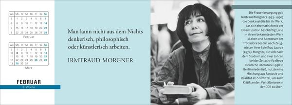Produktbild: Der literarische Premium-Tischplaner 2027 - Wochenkalender mit Zitaten und Biografien ausgew&auml;hlter Autorinnen und Autoren