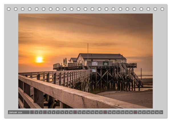 Produktbild: Zuhause am Meer (Tischkalender 2026 DIN A5 quer), CALVENDO Monatskalender