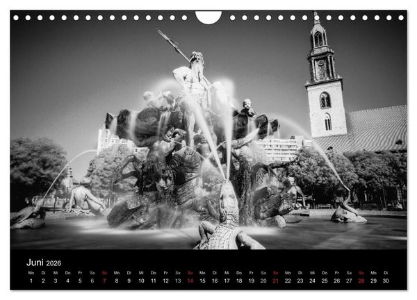 Produktbild: Berlin Monochrome (Wandkalender 2026 DIN A4 quer), CALVENDO Monatskalender