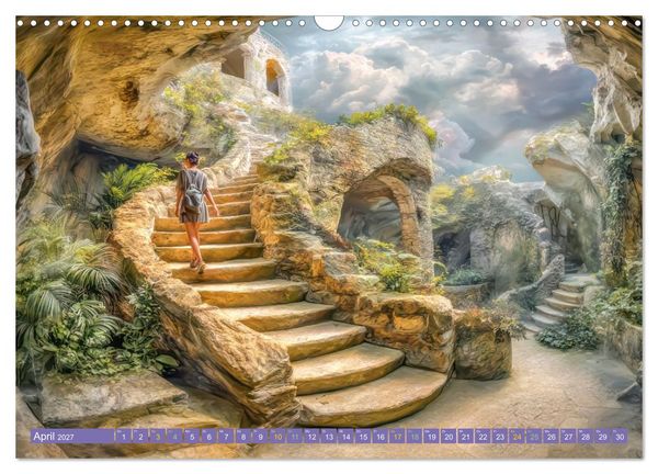 Produktbild: Treppenlabyrinthe &ndash; Die Suche nach dem Weg (Wandkalender 2027 DIN A3 quer), CALVENDO Monatskalender