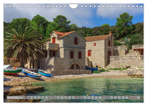 Produktbild: Vis Island Croatia - English Heritage in the Adriatic (Wall Calendar 2026 DIN A4 landscape), CALVENDO 12 Month Wall Calendar