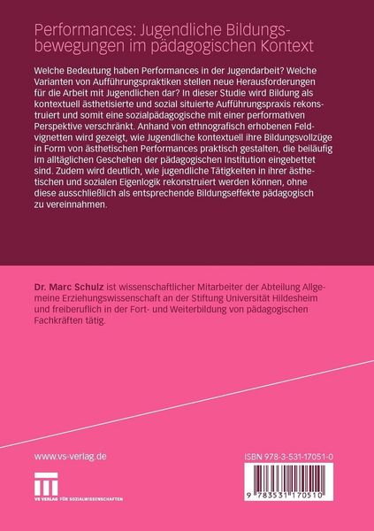 Produktbild: Performances: Jugendliche Bildungsbewegungen im p&auml;dagogischen Kontext