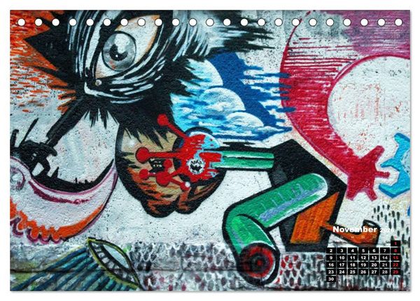 Produktbild: Street-Art 2026 / CH-Version (Tischkalender 2026 DIN A5 quer), CALVENDO Monatskalender