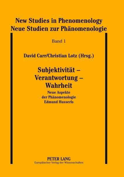 Produktbild: Subjektivit&auml;t &ndash; Verantwortung &ndash; Wahrheit