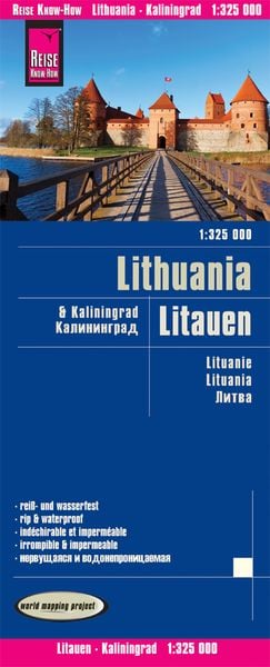 Produktbild: Reise Know-How Landkarte Litauen und Kaliningrad / Lithuania and Kaliningrad (1:325.000)