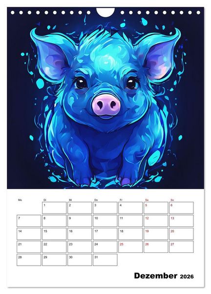 Produktbild: Tierisches Horoskop (Wandkalender 2026 DIN A4 hoch), CALVENDO Monatskalender