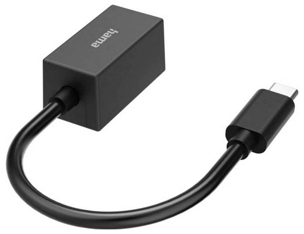 Produktbild: Hama USB 2.0 Adapter [1x USB-C&reg; - 1x RJ45-Buchse] Hama Netzwerk-Adapter, USB-C-Stecker - LAN/Ethernet-Buchse, 2,5 Gigabit Ethernet