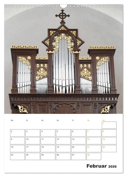 Produktbild: Orgeln zum Verlieben! (Wandkalender 2026 DIN A3 hoch), CALVENDO Monatskalender