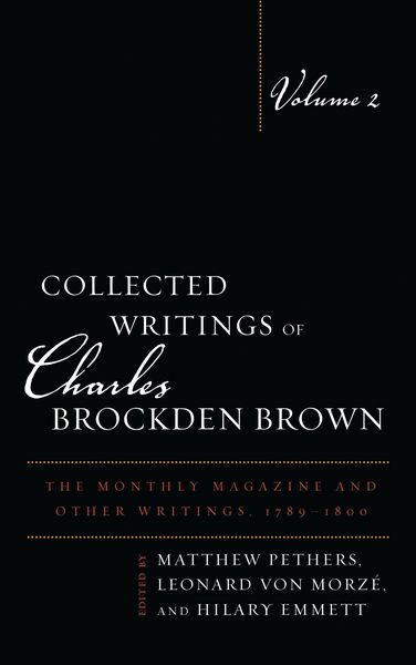 Produktbild: Collected Writings of Charles Brockden Brown
