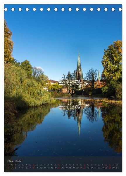Produktbild: Oldenburg am Wasser (Tischkalender 2026 DIN A5 hoch), CALVENDO Monatskalender