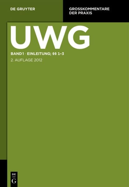 Produktbild: Einleitung; &sect;&sect; 1-3