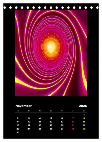 Produktbild: Energie-Spiralen 2026 (Tischkalender 2026 DIN A5 hoch), CALVENDO Monatskalender