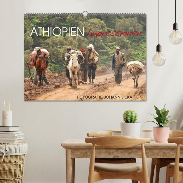 Produktbild: &Auml;thiopien Impressionen (Wandkalender 2026 DIN A2 quer), CALVENDO Monatskalender