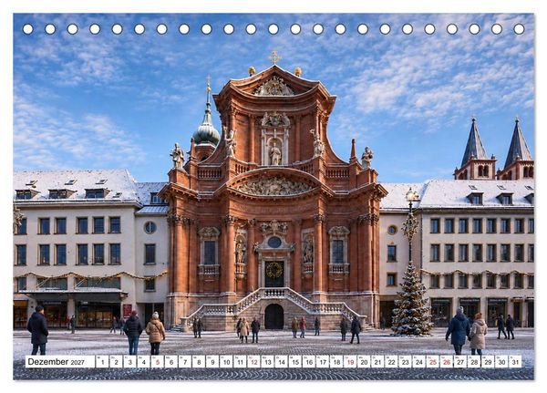Produktbild: W&uuml;rzburg Idylle am Main (Tischkalender 2027 DIN A5 quer), CALVENDO Monatskalender