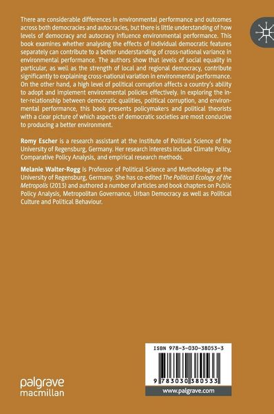 Produktbild: Environmental Performance in Democracies and Autocracies