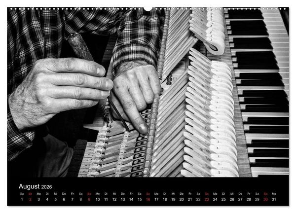 Produktbild: Klavierbau (Wandkalender 2026 DIN A2 quer), CALVENDO Monatskalender