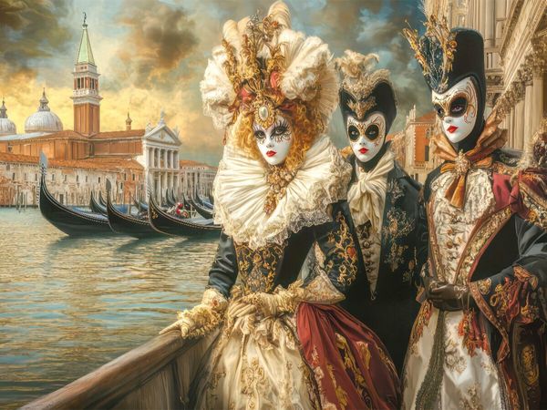 Produktbild: CALVENDO Puzzle Pr&auml;chtiger venezianischer Stil | 1000 Teile Lege-Gr&ouml;&szlig;e 64x48cm Foto-Puzzle f&uuml;r gl&uuml;ckliche Stunden