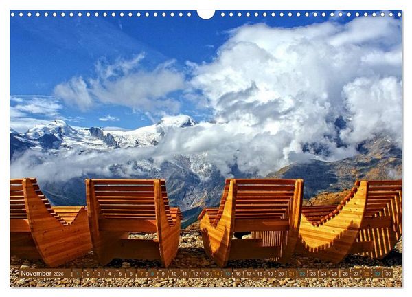 Produktbild: Hotspots im Wallis - Schweiz (Wandkalender 2026 DIN A3 quer), CALVENDO Monatskalender